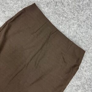 J Jill Ponte Pencil Skirt Petite Small Brown Midi Length Work Office